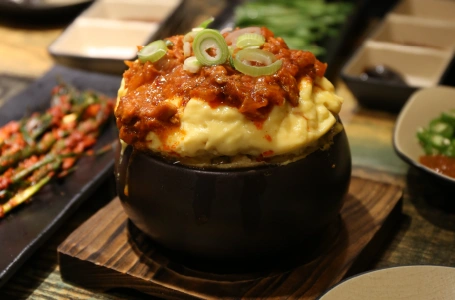 부막 숯불 닭갈비 메뉴 - 김치계란찜