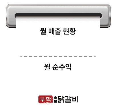 월 매출 70,000,000원 순수익 21,000,000원
